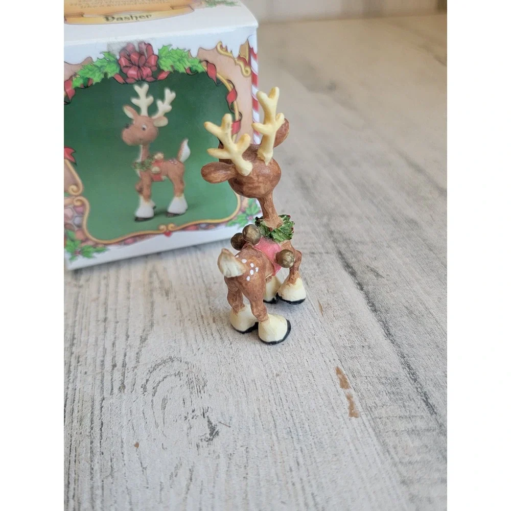 Enesco Dasher reindeer North Pole Village vintage accessory Xmas figure